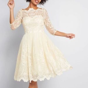 Gilded Grace Lace Dress